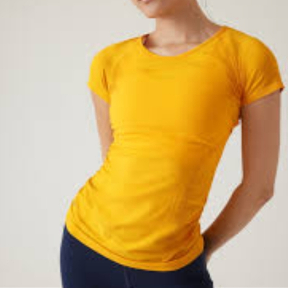 ATHLETA New Speedlight Seamless Tee - Sunflower